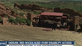Denver, Red Rocks sued over disability access