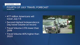 AAA: July 4th travel expected to reach pre-pandemic levels