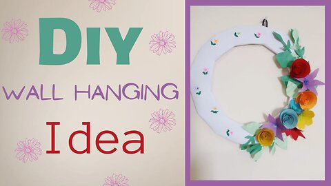 Diy wall hanging idea/How to make wall hanging with modern design/Paper wallmate/Paper wall hanging