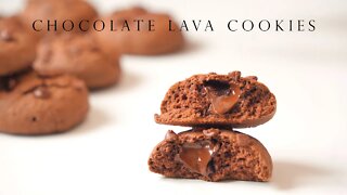 一碗到底超簡單 巧克力流心曲奇 ┃Chocolate Lava Cookies