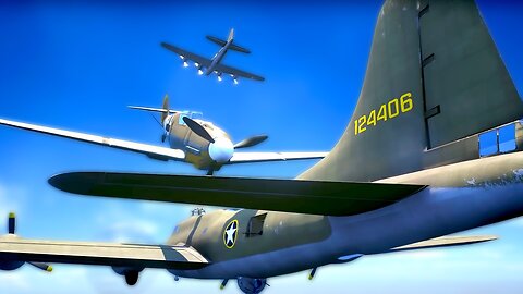When a BF-109 Sliced Through a B-17