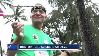 Doctor runs across country to raise awareness for mental health issues