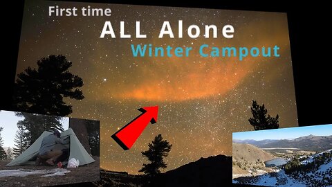 Winter Wonderland: Camping at a Frozen Alpine Lake Under the Milky Way