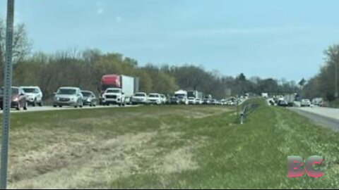 Indiana State Police responded to multiple crashes on I-65 ahead of solar eclipse