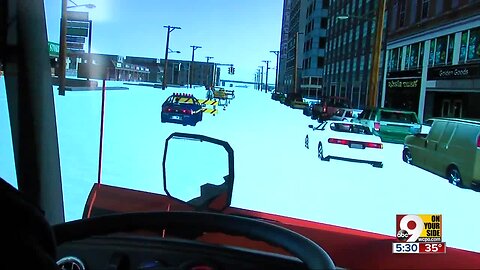 How UC's snowplow simulator could help ODOT with a driver shortage