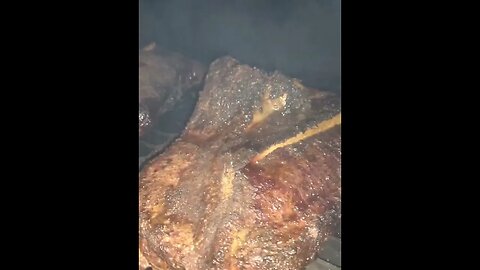 Smoked BEEF chuck roast on an OFF Set Smoker
