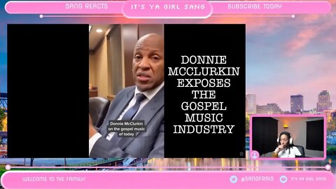 SANG REACTS: Donnie McClurkin Exposes The Gospel Music Industry!