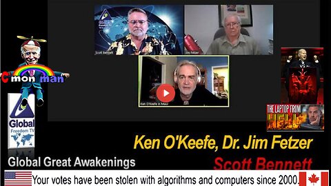 2023-08-15 Global Great Awakenings. Scott Bennett, Ken O'Keefe (Maui), Dr. Jim Fetzer.