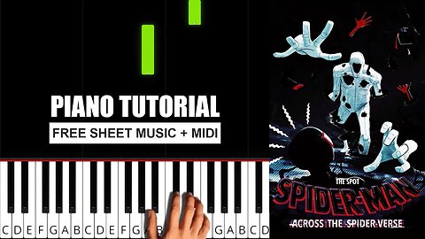 Spider-Man: Across the Spider-Verse - The Spot Theme (Spot Holes 2) (BEGINNER) Piano Tutorial