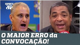 "Ele joga MUITO!" Vampeta DESABAFA e aponta o MAIOR ERRO da convocação de Tite!