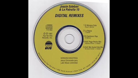 Jossie Esteban y La Patrulla 15 - La Negra (Remix) (1990)