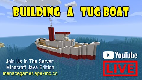 How to Build a TUGBOAT in Minecraft