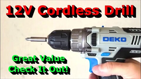 Great Value - 12V Cordless Drill - Unbox & Full Review