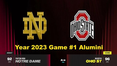 CFB 24 Notre Dame Fighting Irish Vs Ohio State Buckeyes Year 2023 | Alumini