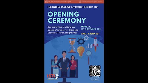 The Opening Ceremony of Indonesia Startup and Tourism Insight 2021