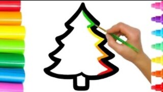 Drawing a CHRISTMAS TREE for Picture