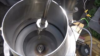 Dirty diesel fuel cleaning with homemade centrifuge.