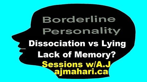 BPD Borderlines Lying or Dissociation? What Dissociation Is and Isn't Are they Responsible?
