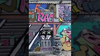 WILDEST GRAFFITI PIECE 👀 #graffiti #graffitiart #shorts