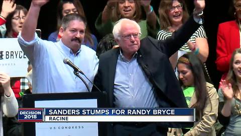 Sen. Bernie Sanders stops in Racine in support of Randy Bryce