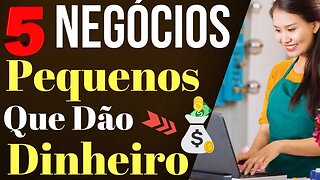 TOP 5 Ideias de PEQUENOS NEGÓCIOS artesanal para começar em casa