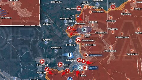 Ukraine Russian War, Rybar Map Analysis and Events for February 13, 2023 Bakhmut is Lost