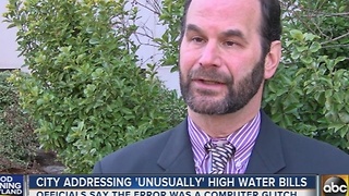 City addressing high water bill glitch