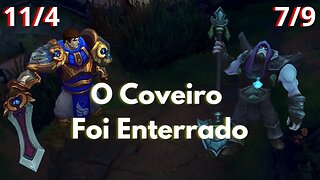 Garen VS Yorick No Top, O Coveiro Não Aguenta Com Demassia .