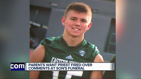 Teen's family says priest 'stole son's funeral' after he delivered lecture on suicide as a sin