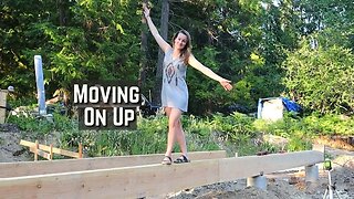 Setting the Girders For Our Off Grid Home In The Mountains Pt1