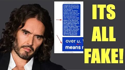 Russell Brand Accusations are FAKE With PROOF