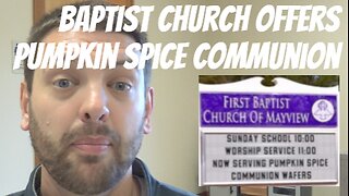 Baptist Church Offers Pumpkin Spice Communion Wafers