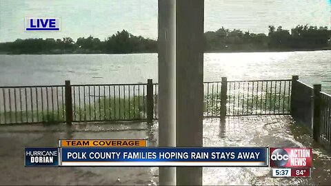 Polk County families hoping rain stays away