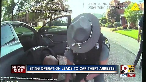 Sting operation leads to car theft arrests