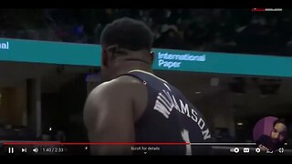 ZION WILLIAMSON IS BACK !!! 23PTS 7REB 2 POSTERS!!! (REACTION)