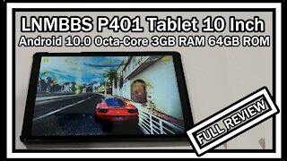 LNMBBS P401 Tablet 10 Inch 5G WiFi Android 10.0 1920x1200 Octa-Core 3GB RAM 64GB ROM FULL REVIEW