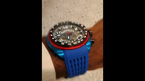 s1 blue strap rally ultimate sports quartz watch with vented silicone strap