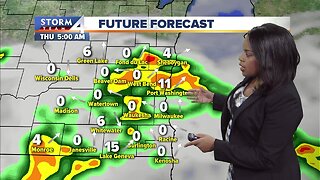 Fog, chance of showers Wednesday night