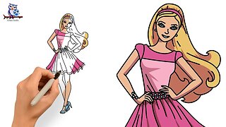 How to Draw Barbie Girl - Step by Step