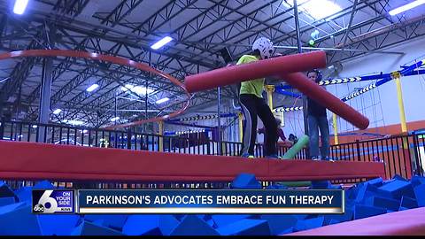 Meridian game park used for Parkinson's therapy