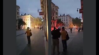 Riots & Looting in PARIS after the Conservative Party just won the 1st round election.