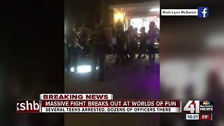 Police break up massive brawl at World of Fun