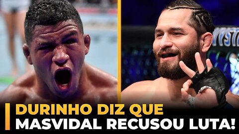 DURINHO REVELA QUE MASVIDAL RECUSOU LUTA NO UFC RIO!