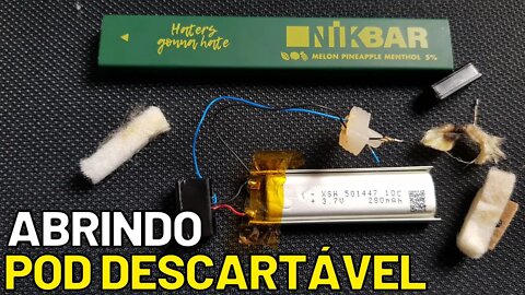 Abrindo um pod descartável? O que tem dentro? Como funciona?