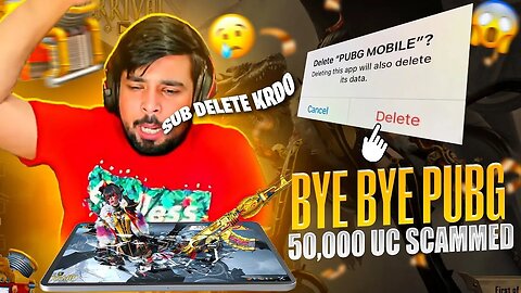 50,000 UC Scam😭 I Delete PUBG MOBILE 😓 Noctum Sunder Ultimate Set Crate Opening