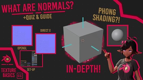 ESSENTIAL 3D CONCEPT!! Blender NORMALS Explained!! - Blender Texture Basics