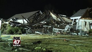 Tornado tears through Alabama town, destroying homes and trapping residents