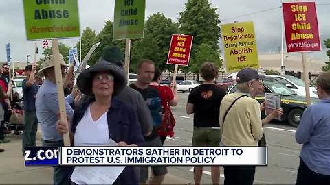 Demonstrators protest U.S. immigration policy