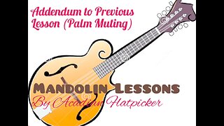 Mandolin Lesson - Palm Muting