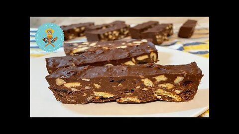 Tahini And Chocolate Bars Recipe / Μπάρες Με Ταχίνι Και Σοκολάτα